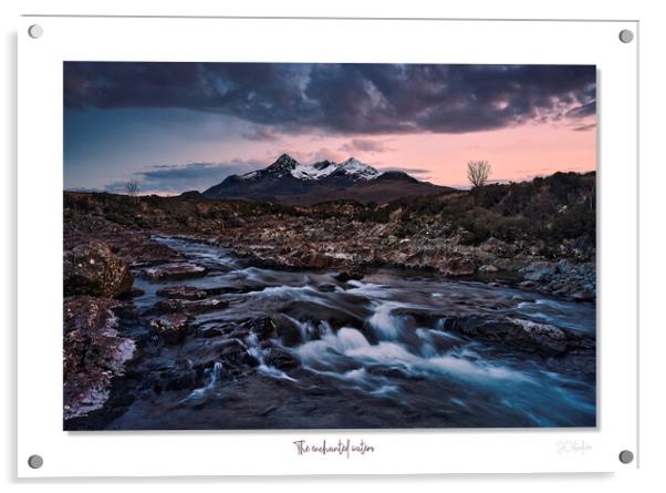 The enchanted waters   Sligachan, Skye, Scotland Acrylic by JC studios LRPS ARPS