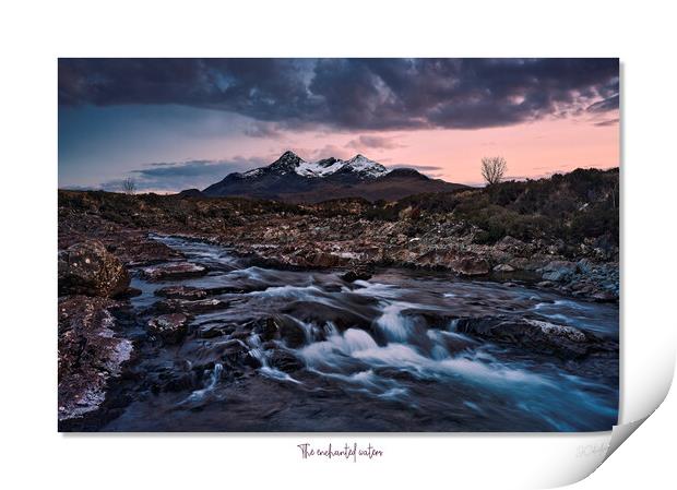 The enchanted waters   Sligachan, Skye, Scotland Print by JC studios LRPS ARPS