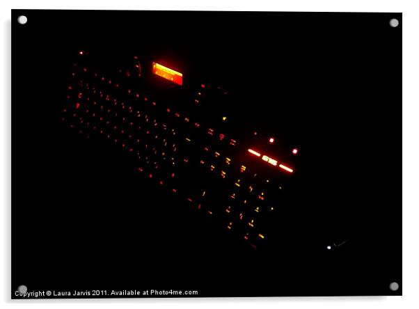 Keyboard and Mouse Lights Acrylic by Laura Jarvis