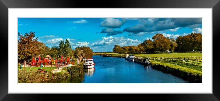 View from Radcot Bridge Framed Mounted Print by Joyce Storey