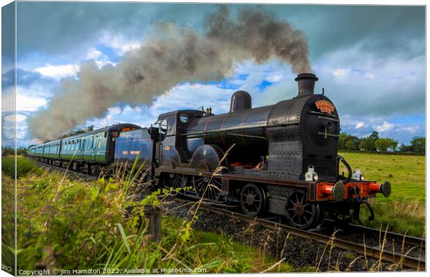 The Majestic Steam Train Journey Canvas Print by jim Hamilton