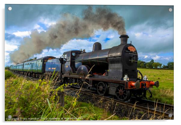The Majestic Steam Train Journey Acrylic by jim Hamilton
