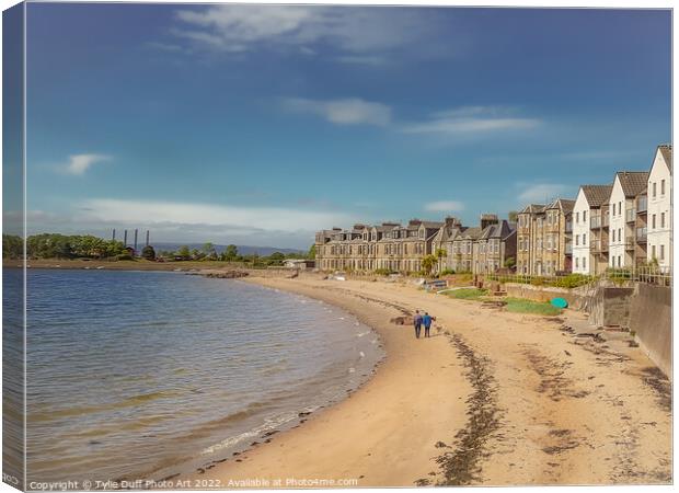 Fairlie Beach On the Firth of Clyde Canvas Print by Tylie Duff Photo Art