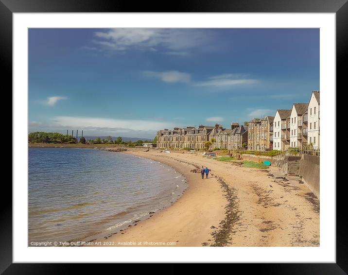 Fairlie Beach On the Firth of Clyde Framed Mounted Print by Tylie Duff Photo Art