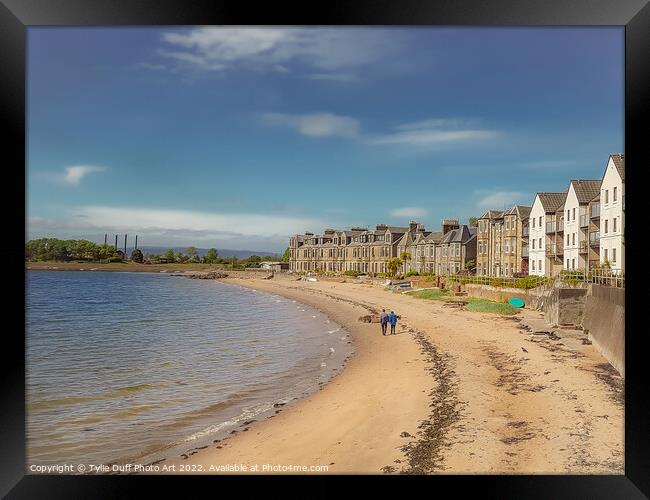 Fairlie Beach On the Firth of Clyde Framed Print by Tylie Duff Photo Art
