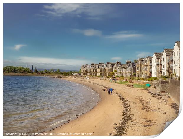 Fairlie Beach On the Firth of Clyde Print by Tylie Duff Photo Art