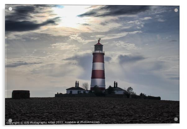 Silver Dappled Lighthouse Acrylic by GJS Photography Artist
