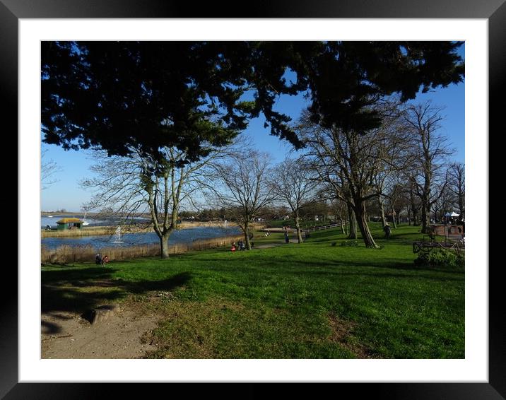 Promenade Park Maldon Framed Mounted Print by John Bridge