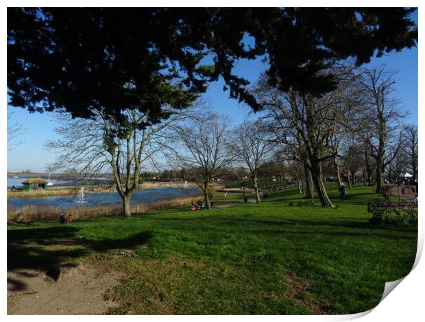 Promenade Park Maldon Print by John Bridge