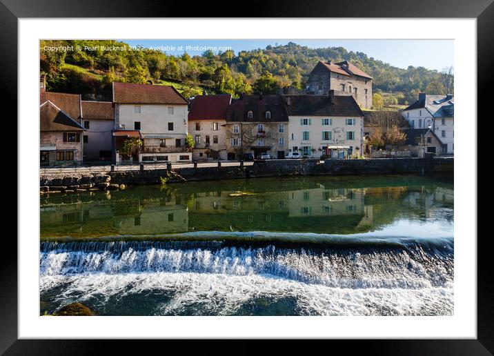River Loue at Lods France Framed Mounted Print by Pearl Bucknall