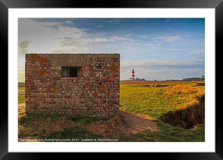 Leaning Pillbox Framed Mounted Print by GJS Photography Artist