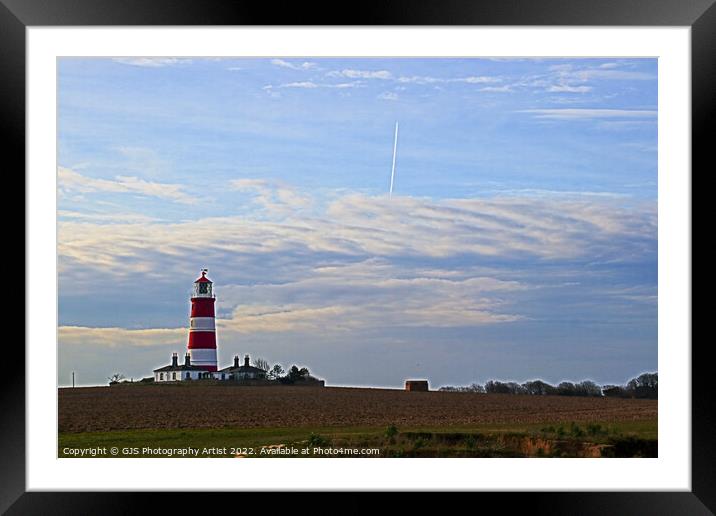 Lighthouse EtchaSketch Framed Mounted Print by GJS Photography Artist