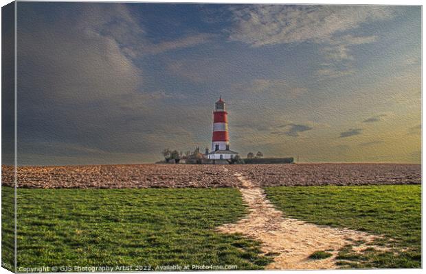 Path to the Lighthouse Canvas Print by GJS Photography Artist