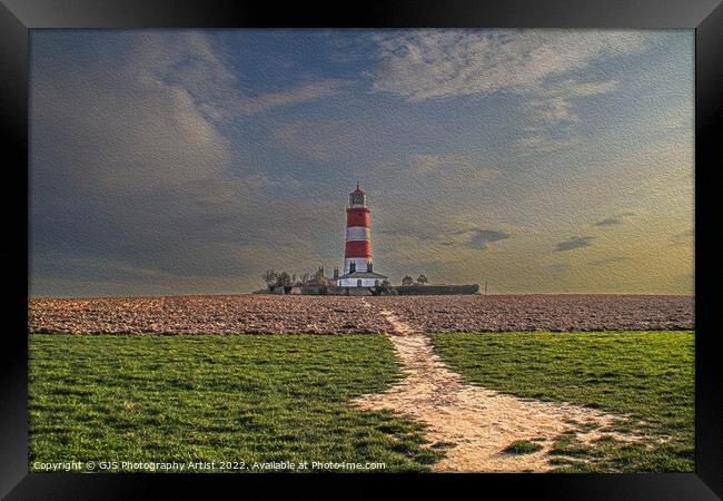 Path to the Lighthouse Framed Print by GJS Photography Artist