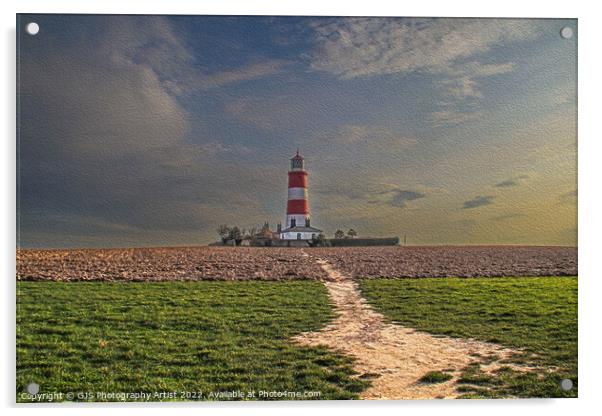 Path to the Lighthouse Acrylic by GJS Photography Artist