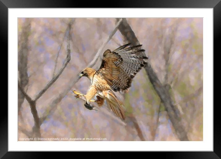 Successful Catch Framed Mounted Print by Donna Kennedy