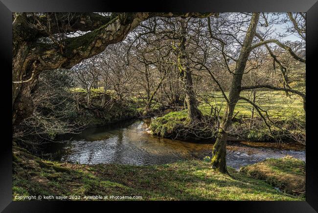 River Dove Farndale Framed Print by keith sayer