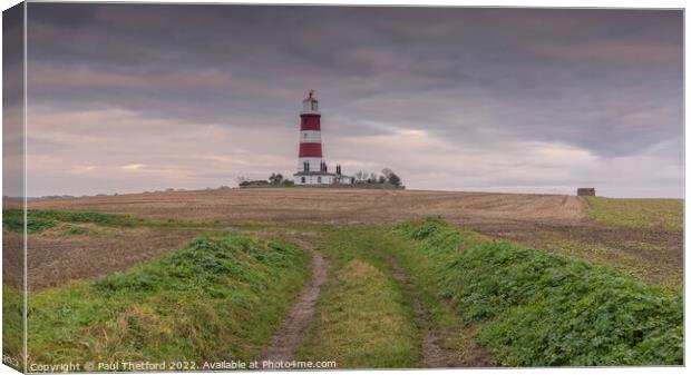 Happisburgh Lighthouse Canvas Print by Paul Thetford