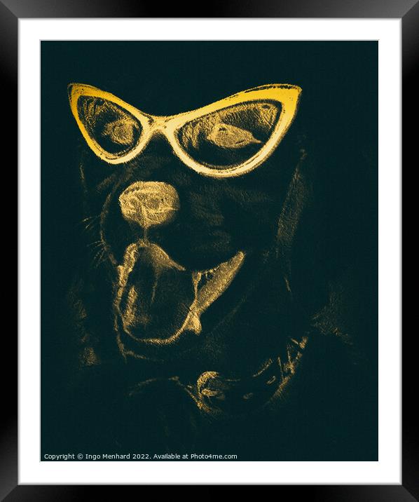 Helldog Framed Mounted Print by Ingo Menhard