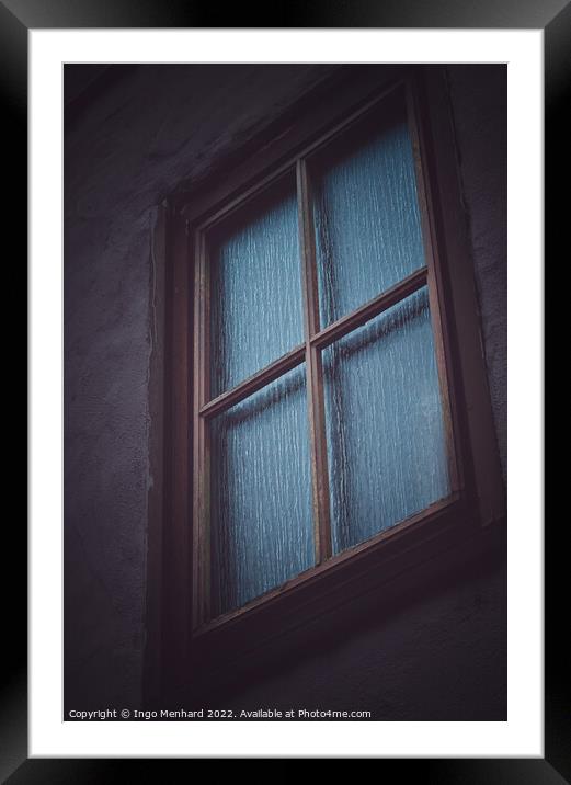 The classic wooden window Framed Mounted Print by Ingo Menhard