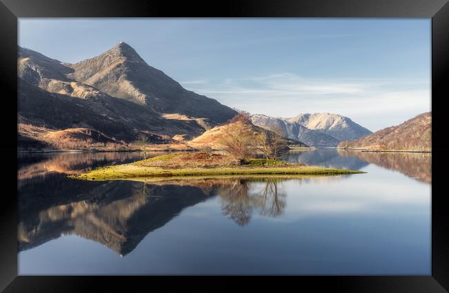 Reflections on Loch Leven  Framed Print by Anthony McGeever