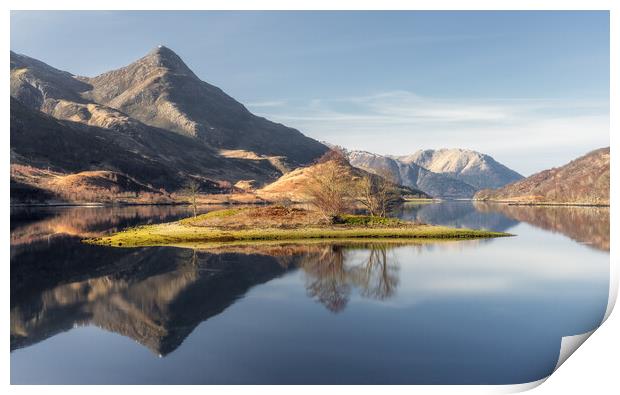 Reflections on Loch Leven  Print by Anthony McGeever