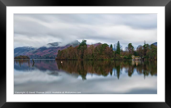 Majestic Reflections on A Winter's Day Framed Mounted Print by David Thomas