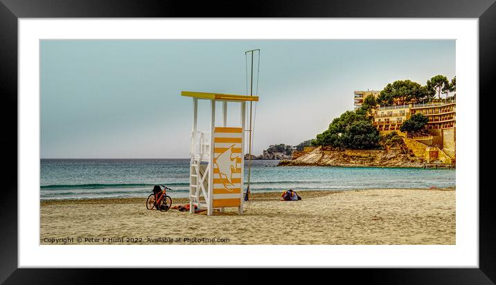 Peguera Beach Mallorca  Framed Mounted Print by Peter F Hunt