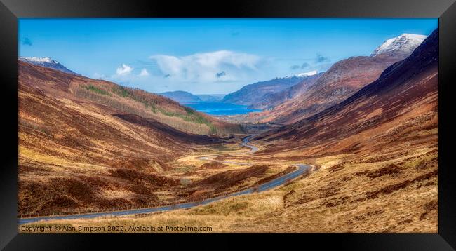 Loch Maree View Framed Print by Alan Simpson