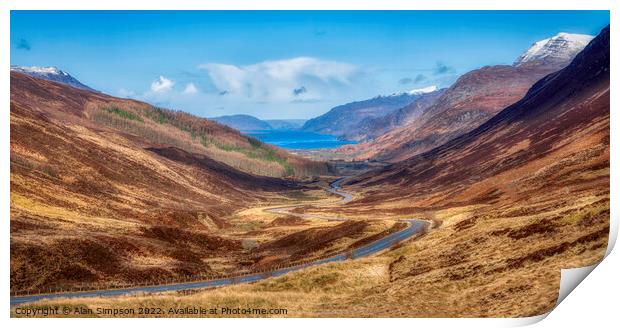 Loch Maree View Print by Alan Simpson