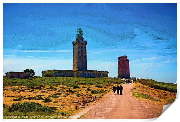 Lighthouses of Cap Frehel - C1506-1568-WAT Print by Jordi Carrio