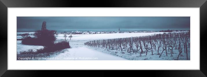 Franconian winter scenery Framed Mounted Print by Ingo Menhard