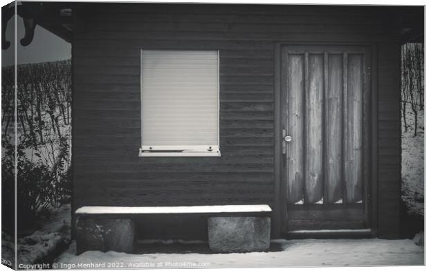 Snowy hut Canvas Print by Ingo Menhard