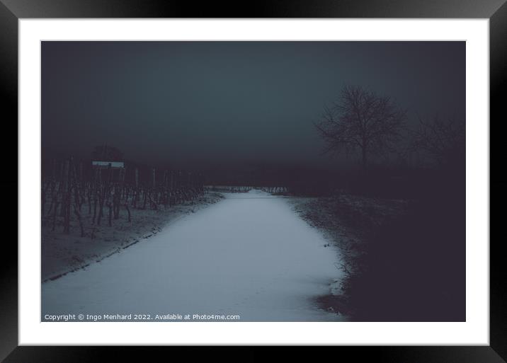 Into the darkness Framed Mounted Print by Ingo Menhard