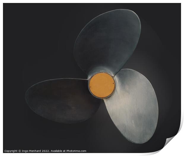 Ship propeller Print by Ingo Menhard