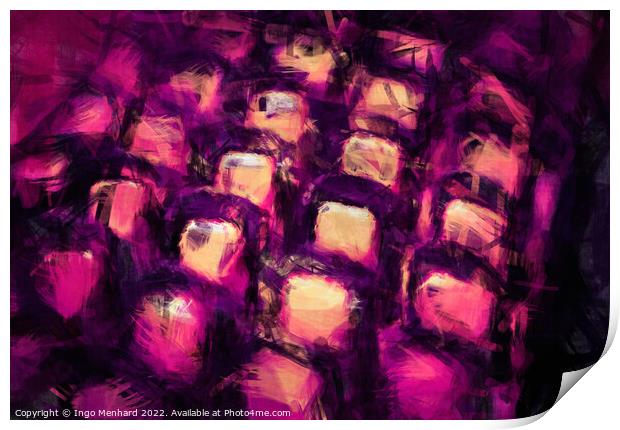 Purple cinema Print by Ingo Menhard