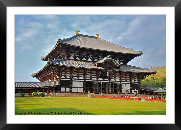 Todai-ji Daibutsuden Framed Mounted Print by Jonah Anderson Photography