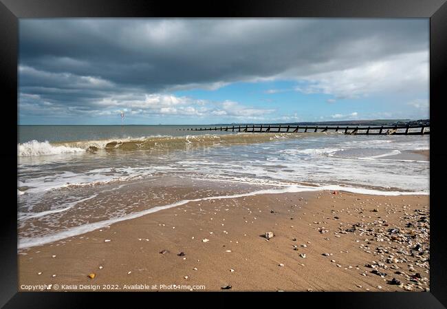 Portobello Beach, Edinburgh Framed Print by Kasia Design