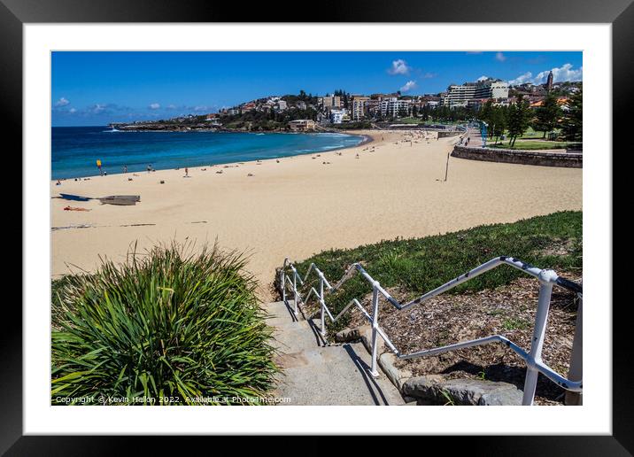 Coogee Beach, Sydney, New South Wales, Australia Framed Mounted Print by Kevin Hellon