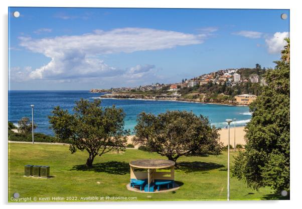 Dunningham Park overlooking Coogee Beach, Sydney, New South Wale Acrylic by Kevin Hellon