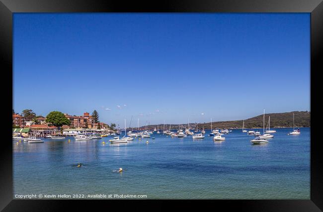 Boats in Manly Cove, Sydney, New South Wales, NSW, Australia Framed Print by Kevin Hellon