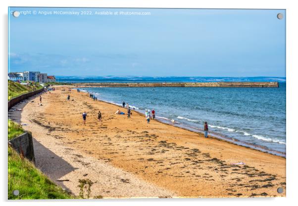 East Sands beach at St Andrews in Fife, Scotland Acrylic by Angus McComiskey