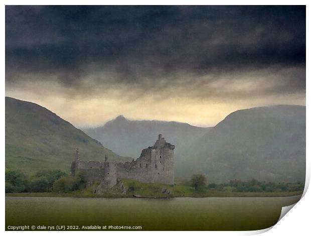 kilchurn castle  argyll and bute Print by dale rys (LP)