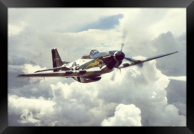 P-51 Mustang Quicksilver Framed Print by J Biggadike
