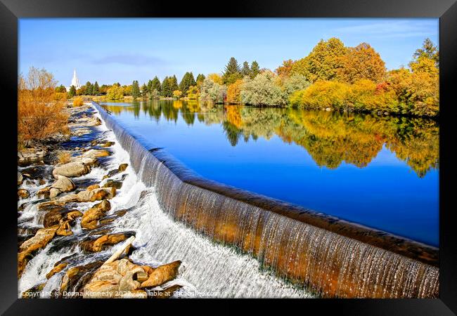  Autumn Reflections  Framed Print by Donna Kennedy