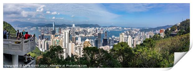 Victoria Peak and Hong Kong Print by Chris North