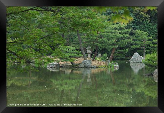 Kyoko-chi mirror pond Kyoto Framed Print by Jonah Anderson Photography