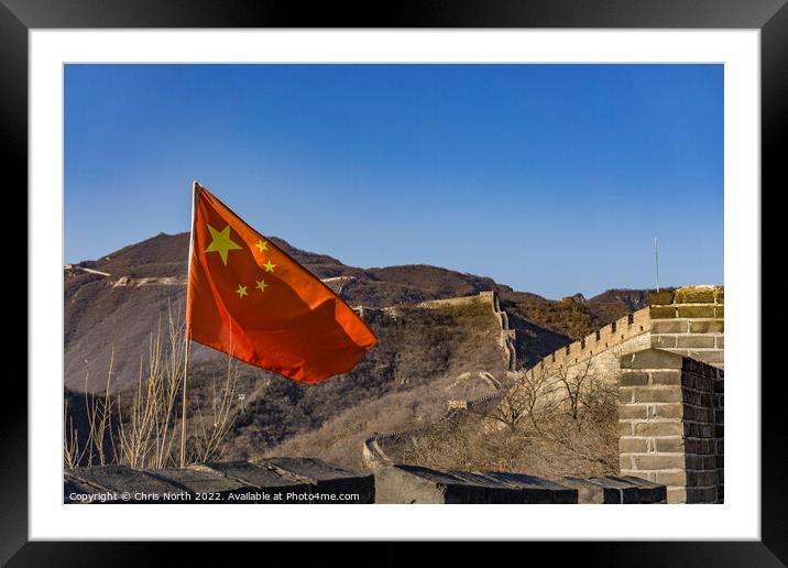 Great Wall of China  Framed Mounted Print by Chris North
