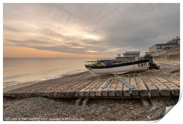Waiting for the tide Print by Paul Thetford
