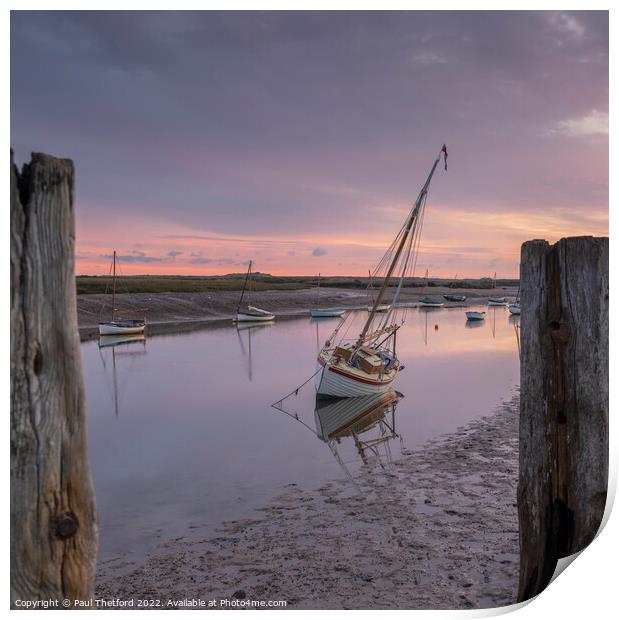 Low tide Print by Paul Thetford